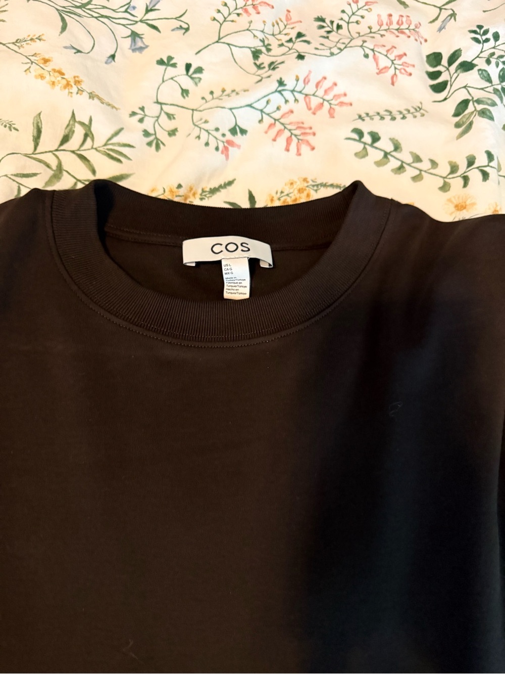 COS Brown long sleeve Crewneck